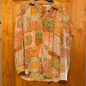 Rose & Olive Multicolor Paisley Button-Up Shirt